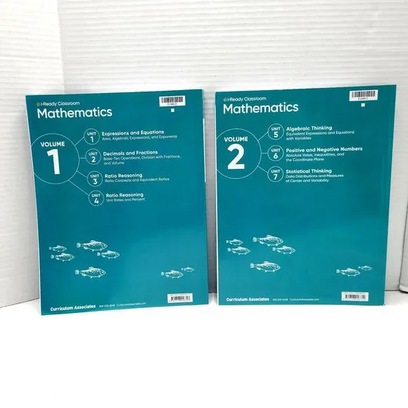 i-Ready Classroom Mathematics Grade 6 Volume 1 & 2 Student Workbooks Homeschool - Picture 2 of 9